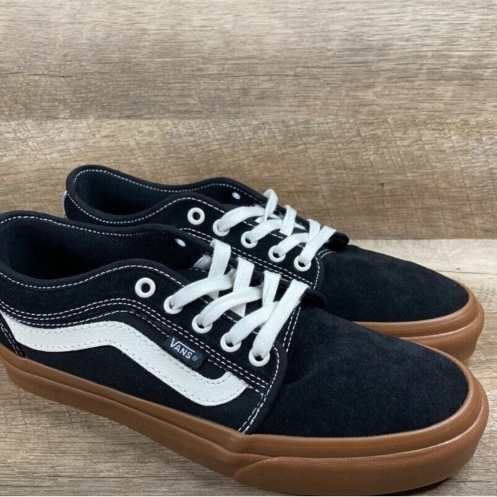 VANS Chukka Low Sid Black/Gum PopCush Skate Shoes Men's Sz 7.5 Women's Sz 9 NEW